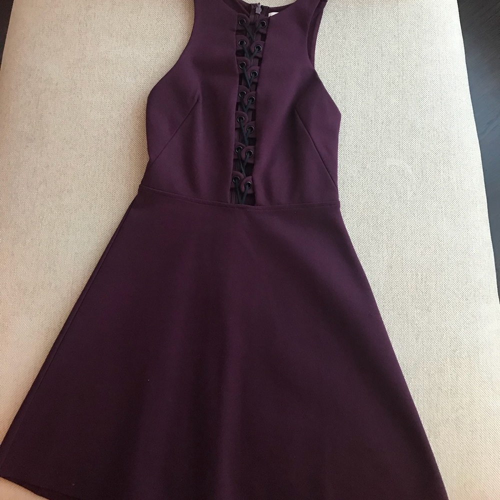 Urban Outfitters Lace-Up Front Skater Dress